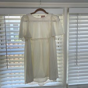 Show Me Your MuMu Brooks Babydoll Mini Dress in Cream Size small